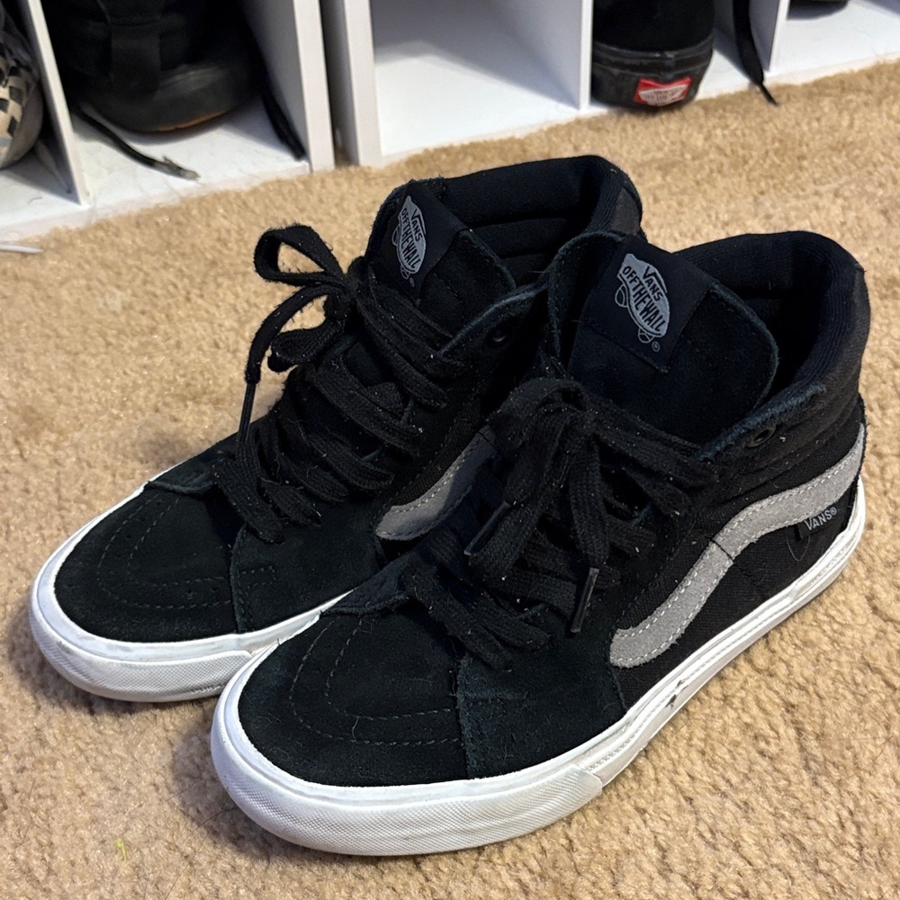 Vans popcush Black and Gray High-Top Sneakers